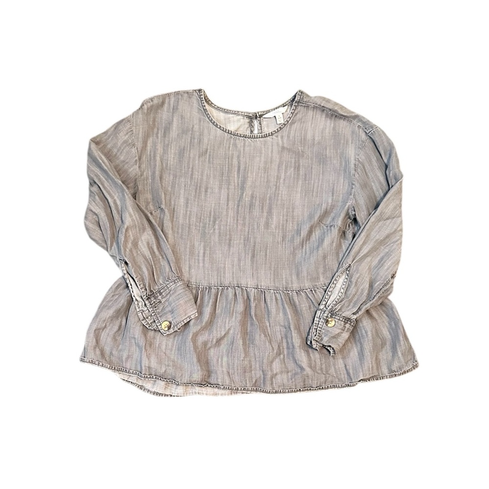 Women’s Denim Style Babydoll Top